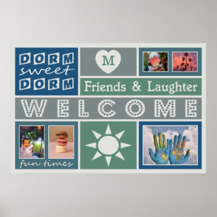 VOS PHOTOS & MONOGRAM poster de chambre personnali