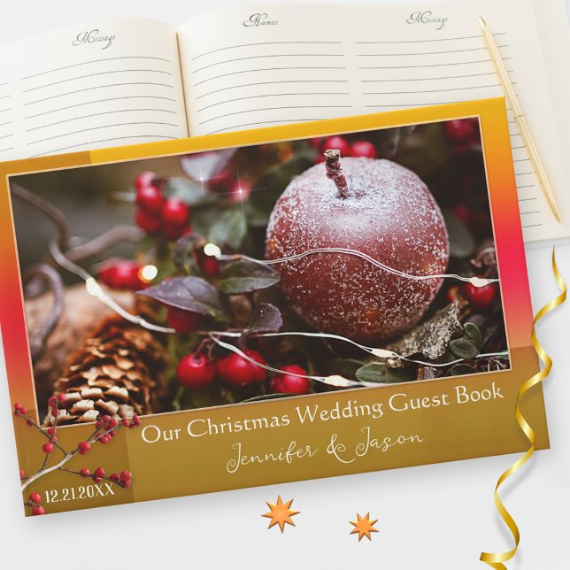 Vos Photos Noël Mariage Livre d'invité (Créateur téléchargé)