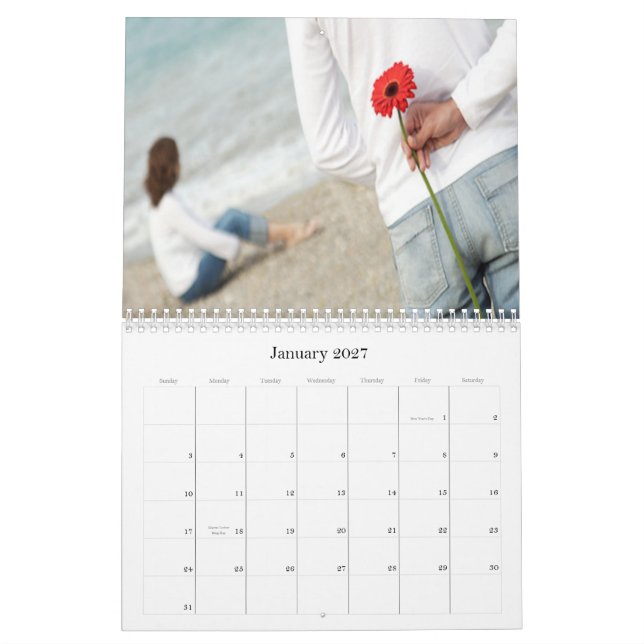 Vos Photos sur Calendrier Chaque Page (Jan 2027)