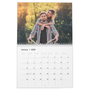 Vos photos sur chaque page Calendrier