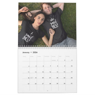 Vos photos sur chaque page Calendrier