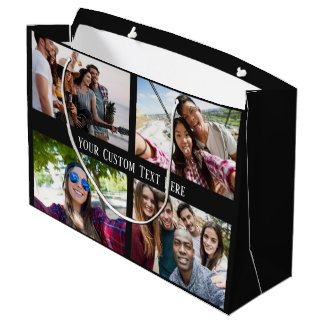 VOS PHOTOS, TEXTE & COULEUR grand sac cadeau