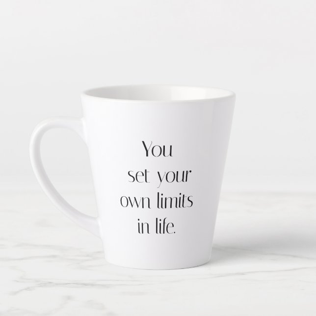 Vos propres limites de latte de Mug (Gauche)