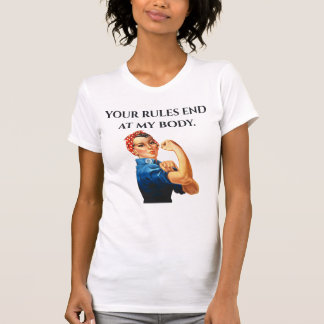 VOS RÈGLES SE TERMINENT À MON CORPS T-shirt Droits