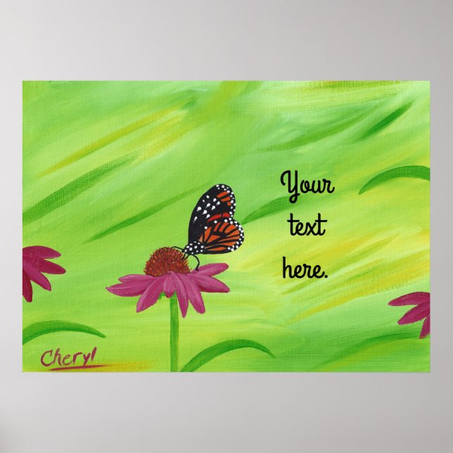 Vos textes, ou Pas de textes Affiches de papillon  (Devant)