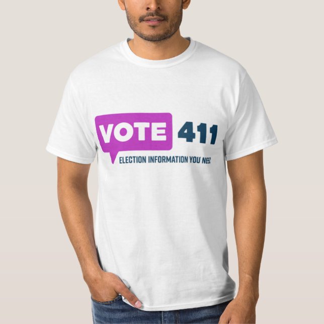 VOTE411 T-shirt style homme (Devant)