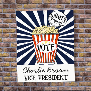 vote affiche école classe Popcorn voter