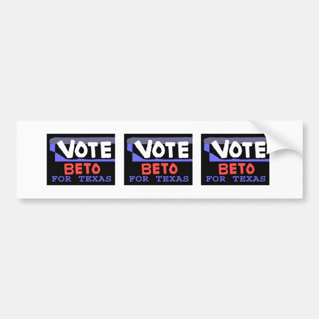 Vote Beto For Texas Bumper Sticker (Devant)