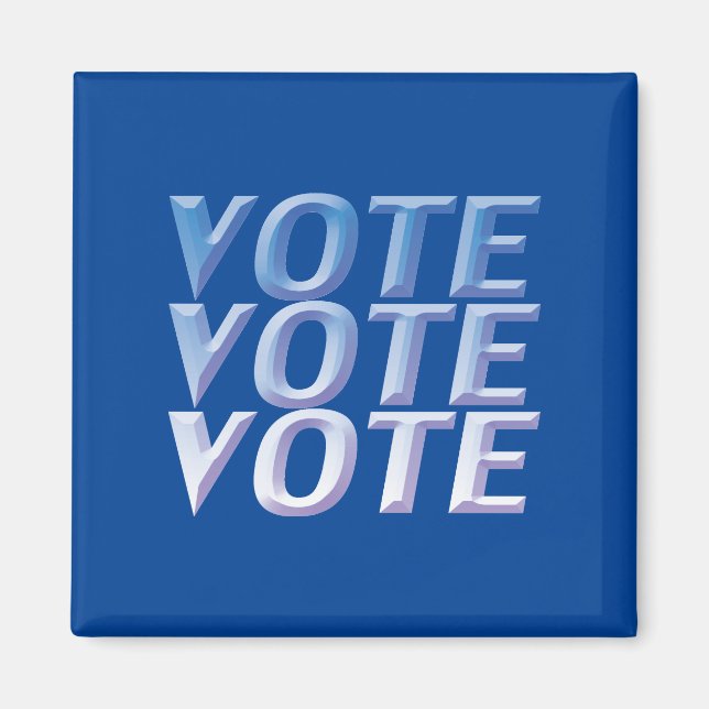 vote - Bleu, blanc, aimant (Devant)