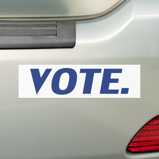 vote bleu blanc - auto Bumper Sticker (En voiture)