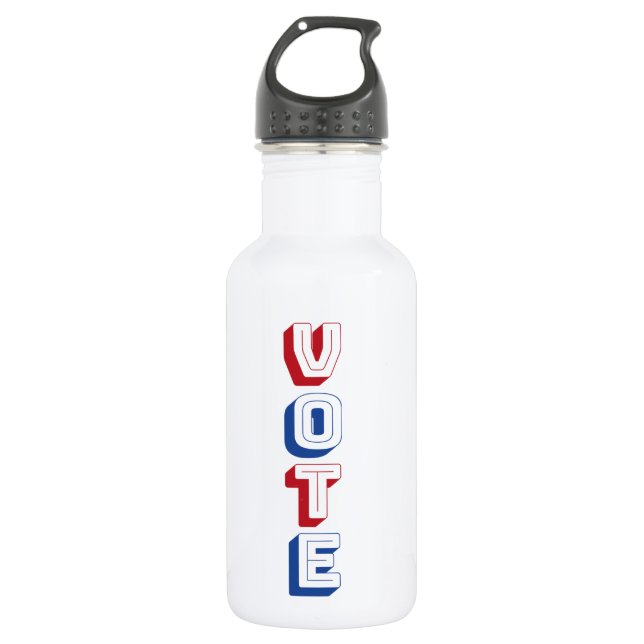 Vote ! Bouteille d'eau d'acier inoxydable (Devant)