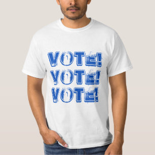 VOTE DE VOTE EN Bleu DÉTECTÉ T-shirt homme