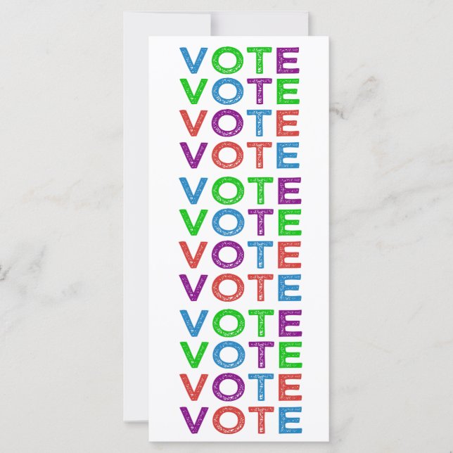 VOTE en Multi-couleurs (Devant)