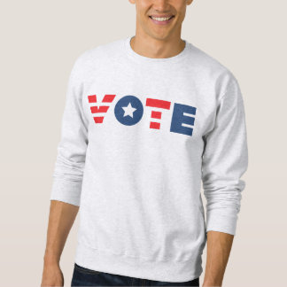 VOTE En Sweatshirt de lettres rouges bleues