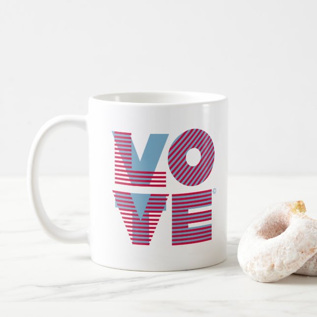 VOTE / LOVE Coffee Mug (Avec donut)