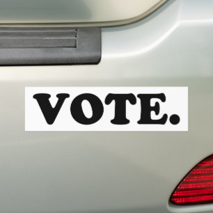vote noir / blanc - Sticker pare-chocs
