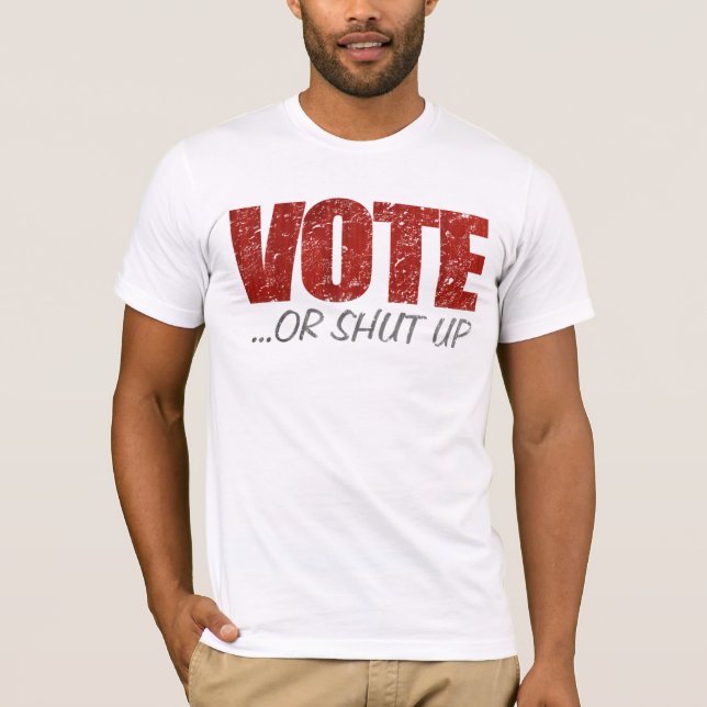 Vote ou fermé T-shirt (Devant)