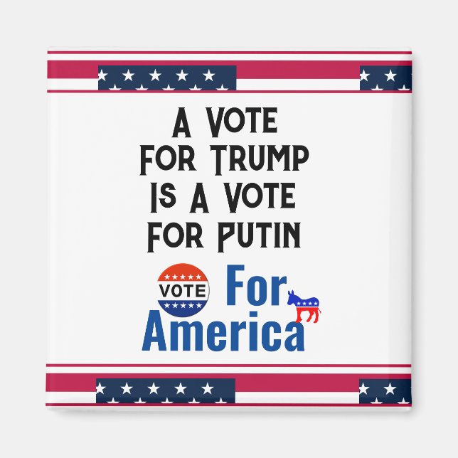 Vote pour America Magnet (Devant)