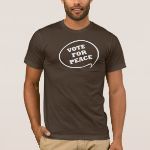 Vote pour le T-shirt d'obscurité de paix