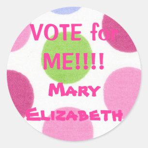 VOTE pour MOI autocollant d'élection