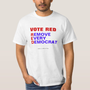 Vote Red Supprimer chaque T-shirt démocrate