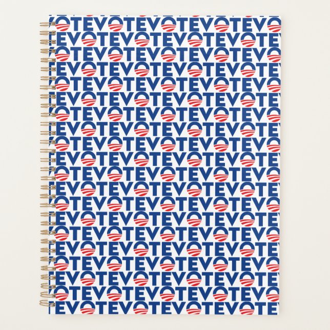 Voter bleu rouge blanc motif de typographie modern (Devant)