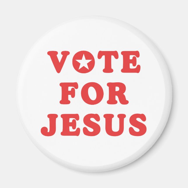 Voter Pour Jésus Magnet - Foi (Devant)