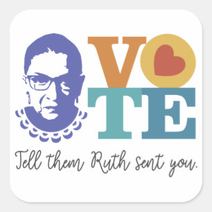 Voter Sticker RBG