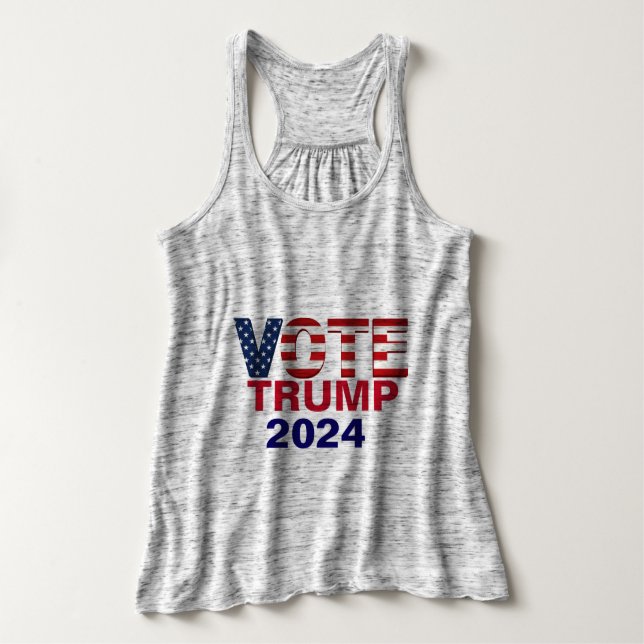 Voter TRUMP 2024 Plus Taille Débardeurs (Design devant)