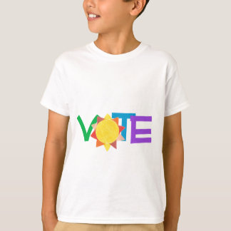 Votez avec le soleil / T-shirt GOTV arc-en-ciel