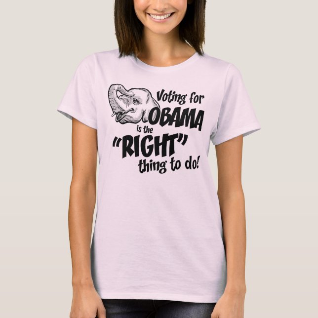 Votez le bébé de bonne chose d'Obama - T-shirt de (Devant)