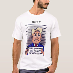 Votez le T-shirt blanc masculin de Trump