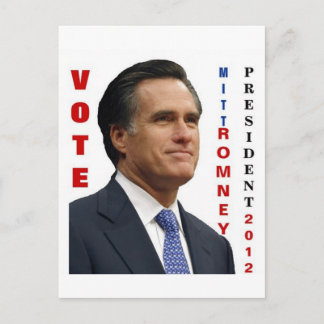 Votez Mitt Romney 2012 Carte Postale