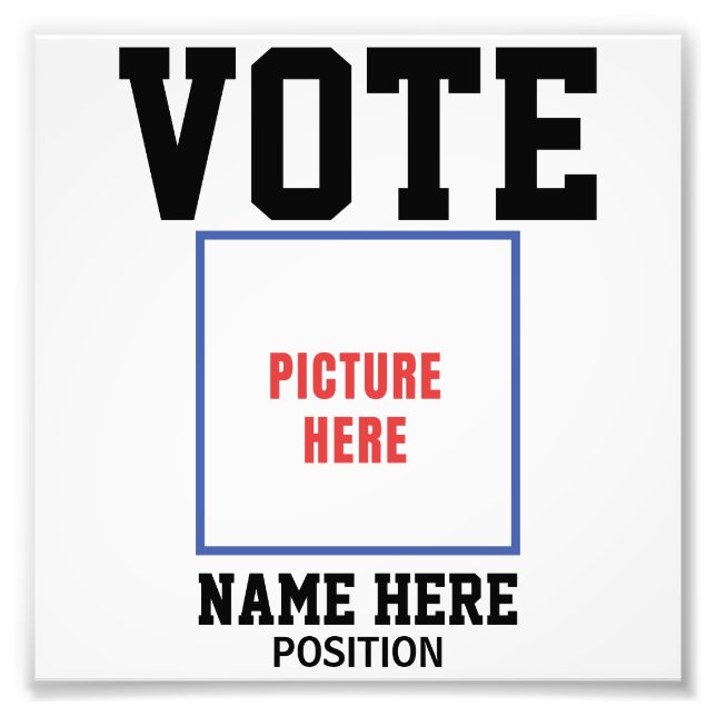 VOTEZ PHOTO PERSONNALISER NOM (Devant)