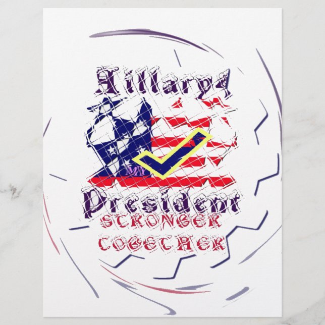 Votez pour Hillary USA Plus Fort Ensemble  Mon Pré (Devant)