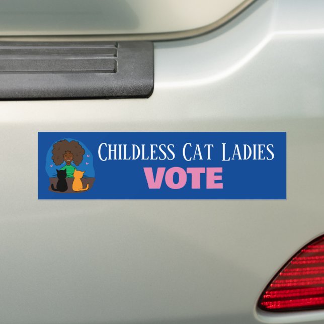 Votez un Autocollant de pare-chocs pour femmes san (En voiture)