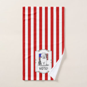 Votez ! Vieux anglais Sheepdog Grey 1 mignon polit
