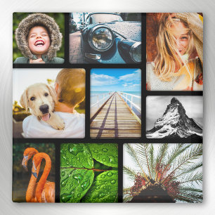 Votre 9 Photo Magnet Collage encadré noir