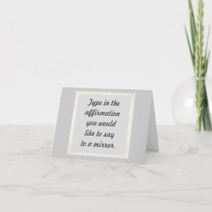 Votre affirmation sur une conception miroir Cartes