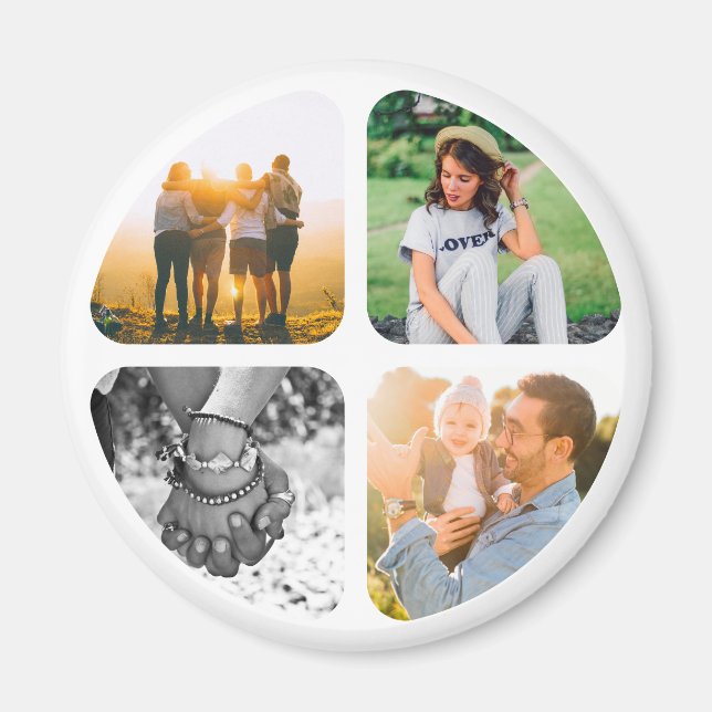 Votre aimant frigo 4 photos (Devant)