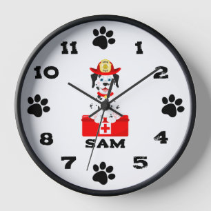 Votre ami, la horloge à cadre en bois noir Fire Pu