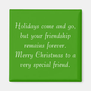 Votre amitié demeure aimant de Noël