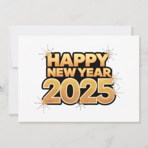 Votre année en encre et or : Carte de vœux de l'an