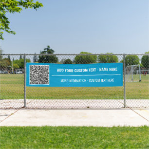 Votre bannière de texte personnalisé pour code QR 
