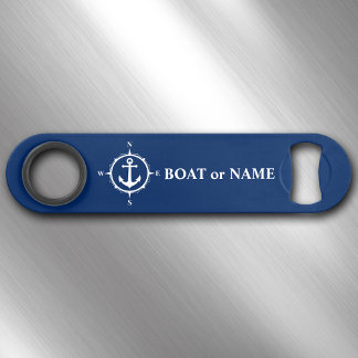 Votre bateau ou nom Ancre de boussole marine
