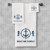 Votre bateau ou nom de famille Ancre de cheval de