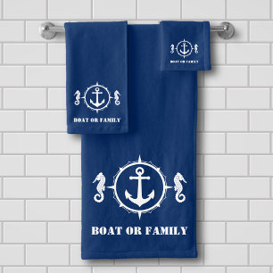 Votre bateau ou votre nom de famille Ancre Cheval 