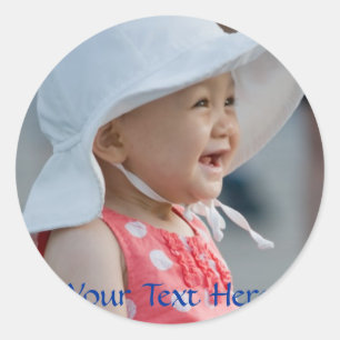 Votre bébé sur un autocollant