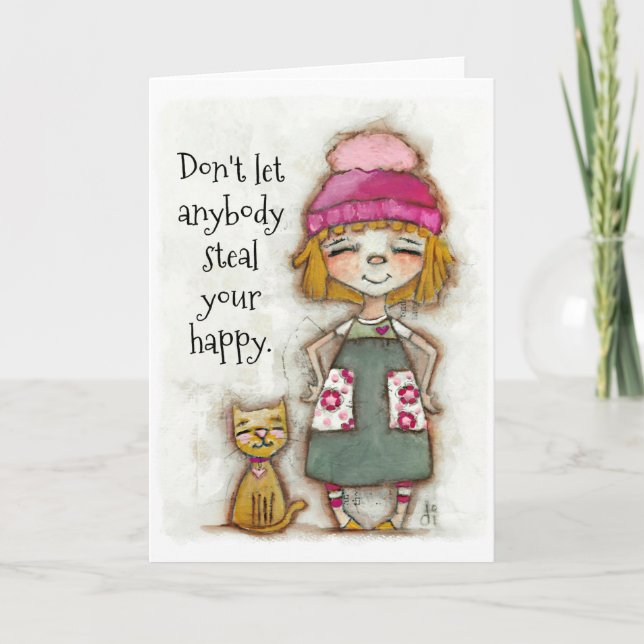 Votre bonheur - Carte d'encouragement (vide à l'in (Devant)