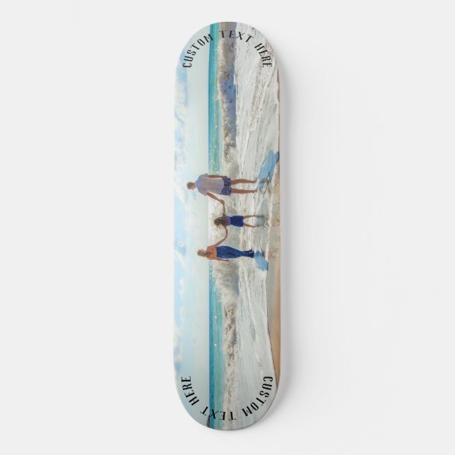 Votre cadeau de skateboard avec photo et texte per (Recto)